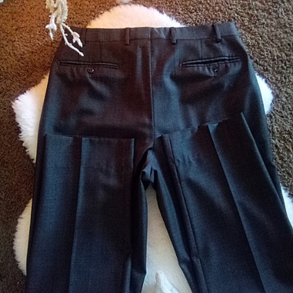 Italian Vitale Barbaris Canonico Wool Dress Pants M - Picture 9 of 9